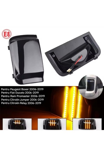 CerCip Semnalizari dinamice oglinda PEUGEOT Boxer, FIAT Ducato, CITROEN Jumpe...