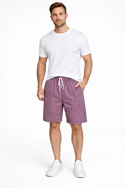 Kanonik Education Men's Gingham Shorts – Elastic Waist with Drawstrings, Pock...