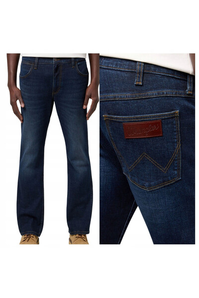 WRANGLER Blugi bărbătești, Wrangler, bumbac, lungime normală, fermoar, 5 buzu...