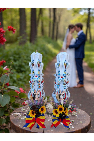 LumanariRegale Lumanari sculptate nuntă traditional