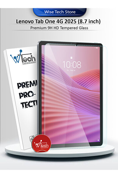 Wtech Lenovo Tab One 4G 2025 (8.7 inch) Premium Series Curved Edges 9h HD Tem...