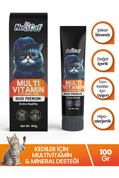 NEOCAT Multivitamin Kedi Malt Kedi Macun kedi maltı Vitamin Mineral Komplex 1...