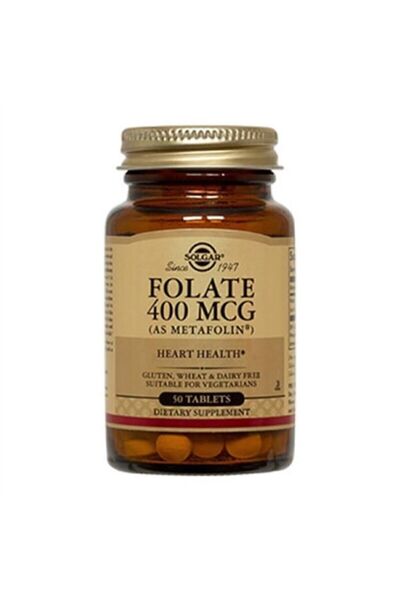 Solgar Folate As Metafolin 400 Mg 50 Tablets