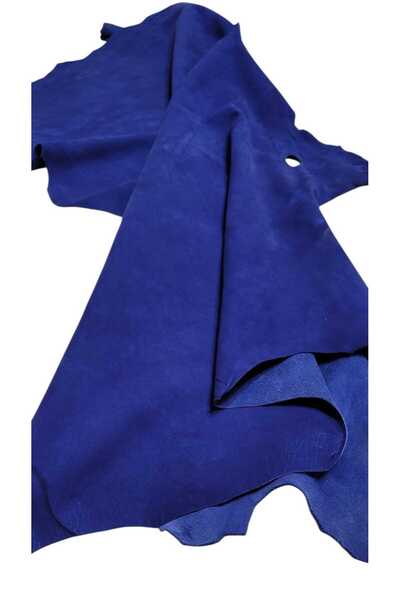 ELİS Hakiki (GERÇEK) Lacivert Nubuk Kuzu Derisi 50x80cm