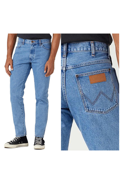 WRANGLER Blugi bărbătești, Wrangler, River, lungime normală, bumbac, fermoar,...