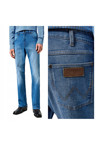 WRANGLER Blugi bărbătești, Wrangler, Horizon, lungime normală, bumbac, fermoa...