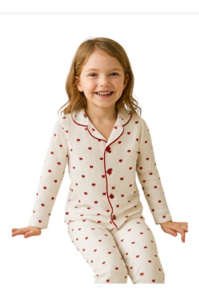 BEGONYA BEBECE KIDS Seasonal Buttoned Pajama Set for Girls