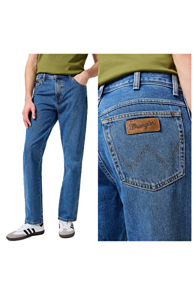 WRANGLER Blugi bărbătești, Wrangler, bumbac, lungime normală, fermoar, 5 buzu...