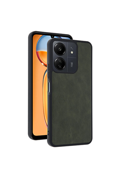 cepmoda Redmi̇ 13C / Poco C65 Premium D Leather Coated Case - Silicone Cover ...