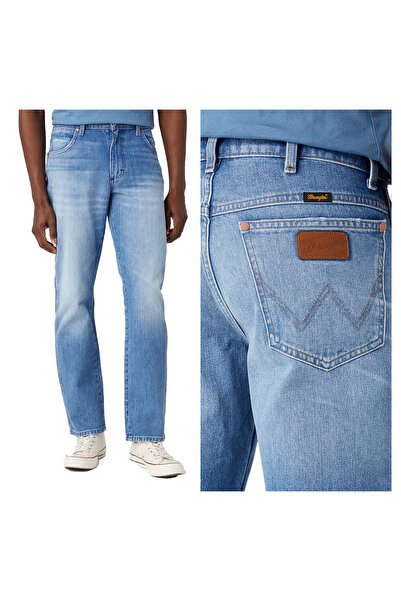 WRANGLER Blugi bărbătești, Wrangler, bumbac, lungime normală, fermoar, 5 buzu...