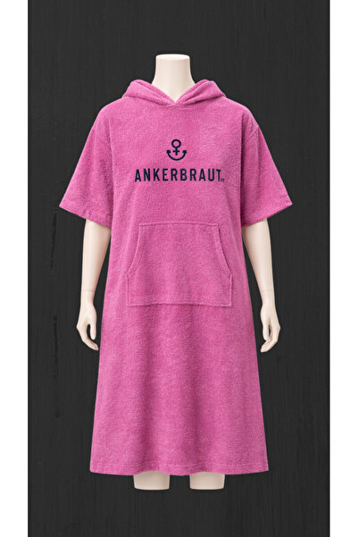 Asva Home Women's Pink Hooded Pool & Beach Poncho – Women's Oversized Towel D...