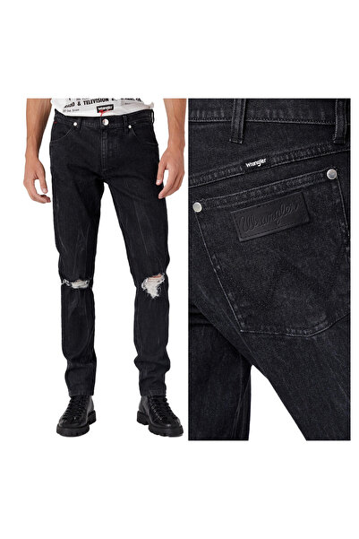 WRANGLER Blugi bărbătești, Wrangler, bumbac, lungime normală, fermoar, 5 buzu...