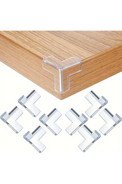 sanal trend 8 Pieces Silicone Transparent Table Edge Protection Apparatus Cor...