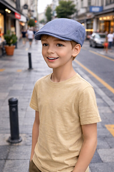 PaminBags Aksesuar قبعة بطة للأطفال من الكتان المطاطي طراز UN0089