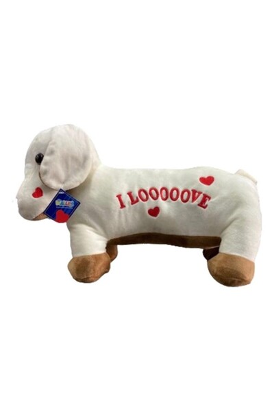 lowell home 62203 Plush 45 cm Love Dog Pillow -Hly