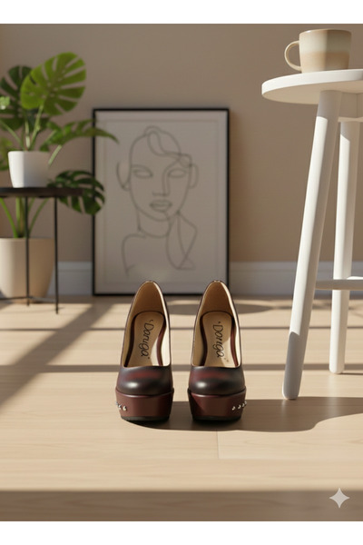 DARUGA Women's High Wedge Heeled Evening Dress Shoes