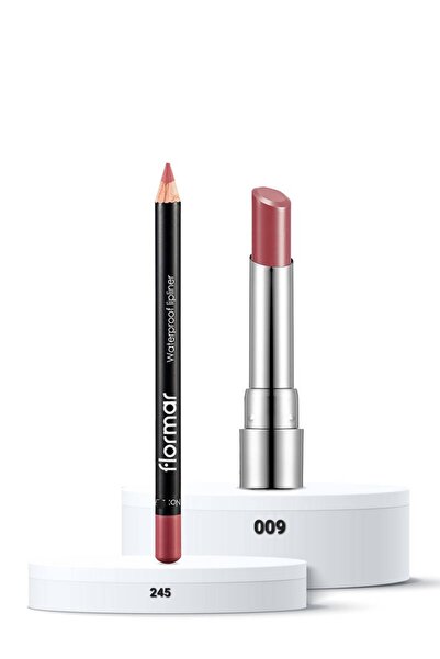 Flormar set SHEERUP 009 &LIPLINER 245