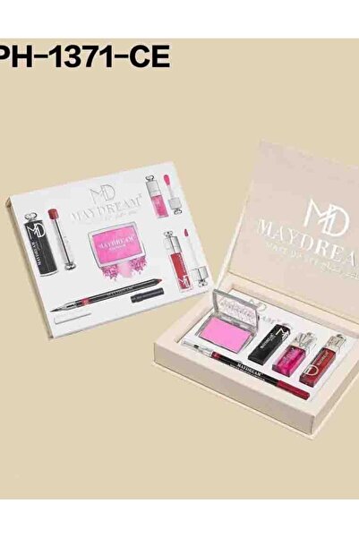 MAYDREAM طقم بيج ارواج+جلوس+محدد شفايف + احمر خدود بودرة PH-1371C