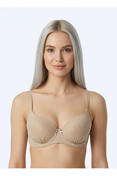 BUTİK1AVM Women's Bra with Stone Detail and Hand Support