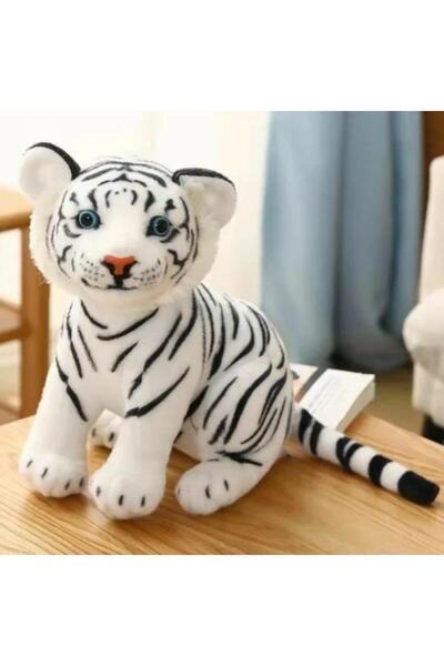 NW NessiWorld PL50133 نمر أبيض صغير جالس بطول 43 سم