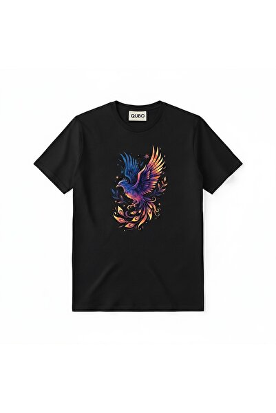 qubo sportswear & company Tricou oversize unisex din bumbac cu imprimeu, mâne...