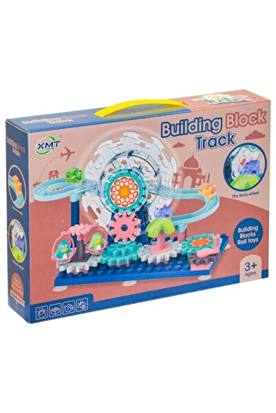 lowell home Spinning Wheel Parking Lot Block Play Set