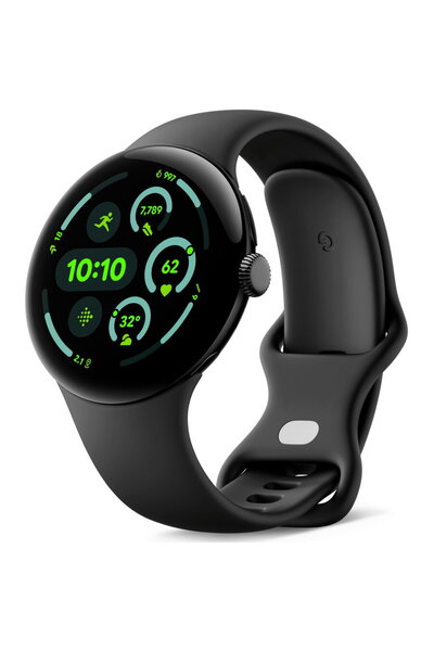 Google Smartwatch Pixel Watch 3, 45mm, Obsidian-Black