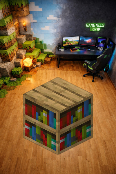 Charmbi Block Patterned Non-Slip Base Machine Washable Gaming Player Gamer Te...