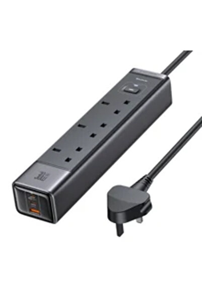 Mcdodo شريط طاقة CH-0600 بمقبس بريطاني 6 في 1 بقدرة 30 واط مزود بحماية من زيا...