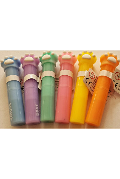 Modellino 6 Colors Large Size Qiyibo Pati Pastel Highlighter Pen