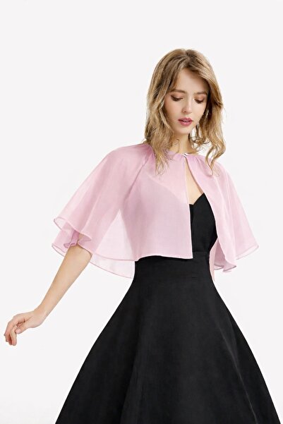 Gümüş Koleksiyon şifon pelerin