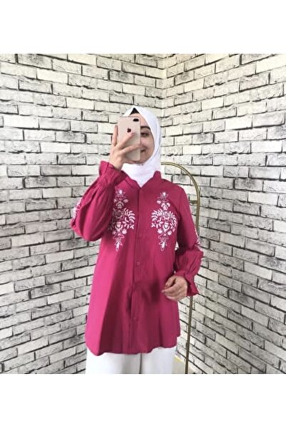 MODELİSA İŞLEMELİ NAKIŞLI GÖMLEK YAZLIK