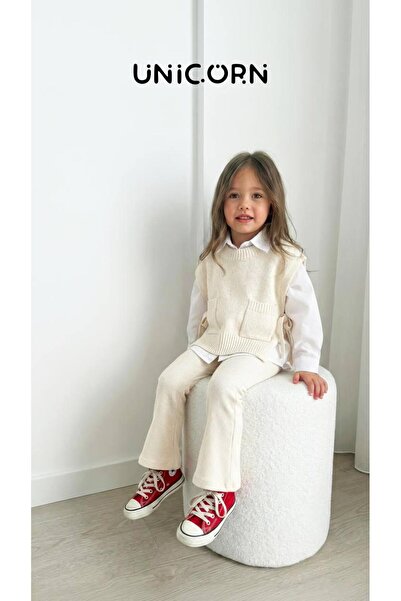 UNICORN KIZ ÇOCUK 3'LÜ TRİKO TAKIM