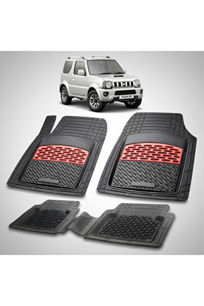 TEAMCAR Πατάκια SUV συμβατά για Suzuki Jimny 3 1998-2018 | Κόκκινα