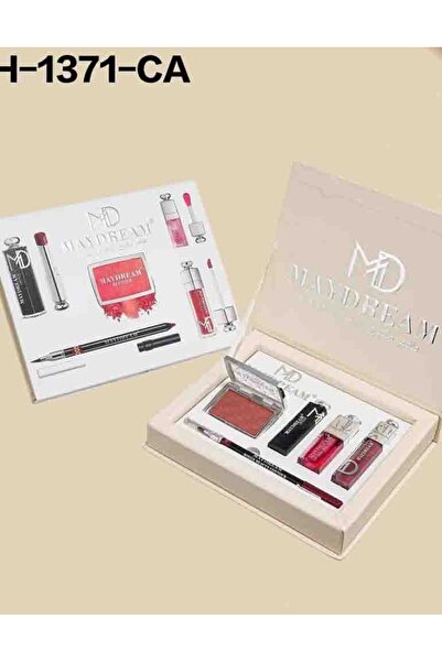 MAYDREAM طقم بيج ارواج+جلوس+محدد شفايف + احمر خدود بودرة PH-1371C