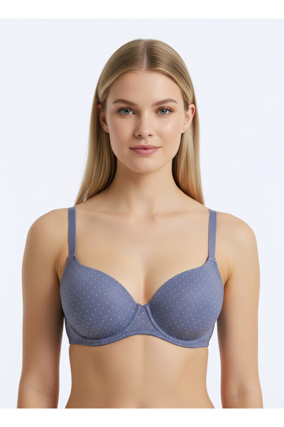 BUTİK1AVM Women's Bra with Stone Detail and Hand Support