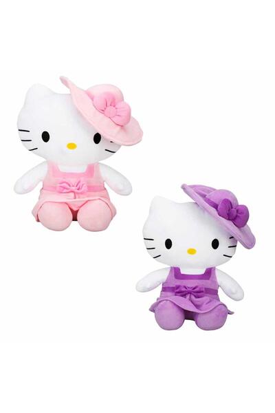 kumkumticaret Hello Kitty Plush Toy with Hat 36 Cm. Price Is for 1 Piece.