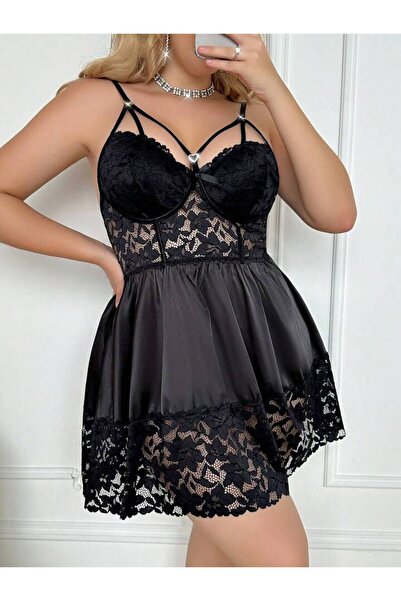 Peille Cămașă de noapte simplă și elegantă, mărime mare