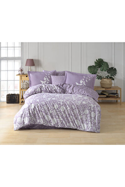 FIONNA.RO Lenjerie De Pat Bumbac 100% Poplin HOBBY - Lila Butterfly