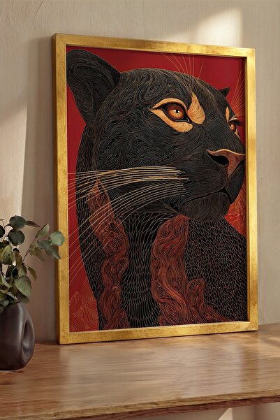 Postifull Pictură de perete, Tablou și poster cu ramă aurie de lux, Seria Rit...