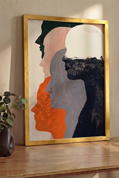 Postifull Pictură murală, Tablou și poster cu ramă aurie de lux, Seria Ritual...