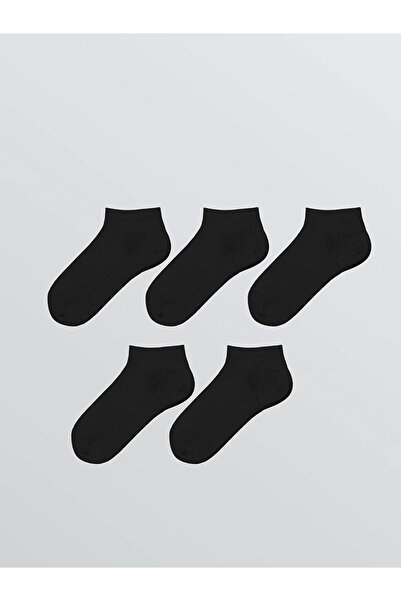 LC Waikiki Черни основни момчешки чорапи, пакет от 5 броя