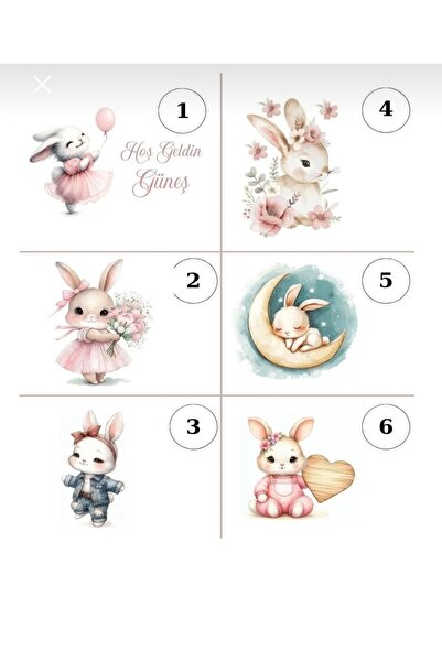 Tanex Kişiye Özel Doğum-Bebek Mevlüt Çikolata Etiketi (3.5x3.5) 48 Adet