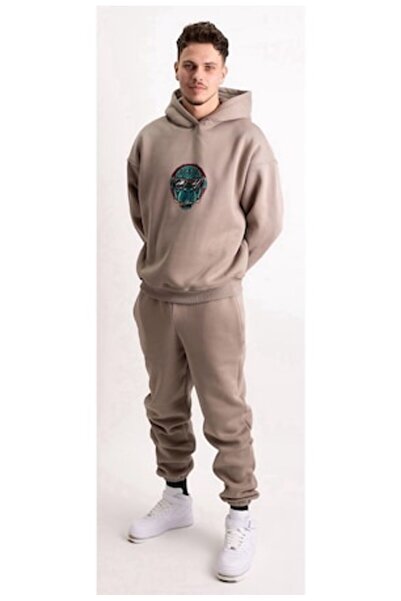 OEM Ανδρική Φόρμα, Oversize, Μπεζ, S