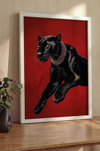 Postifull Pictură de perete, Tablou și poster cu ramă albă de lux, Seria Ritu...