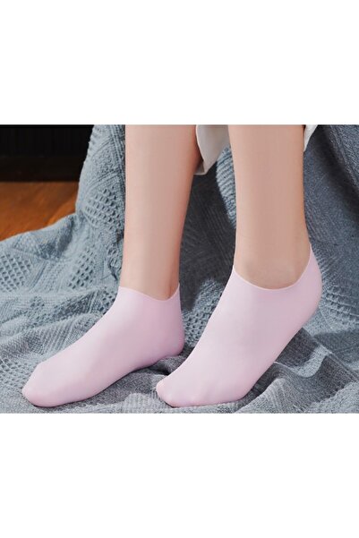 NW NessiWorld Silicone Moisturizing Socks Foot Care Socks Pink