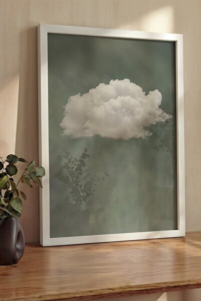 Postifull Pictură de perete, Tablou și poster cu ramă albă de lux, Seria Ritu...