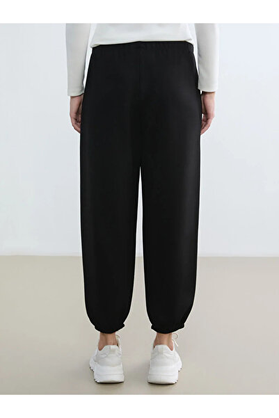 LC Waikiki Black Soft Touch Women's Jogger Sweatpants