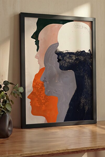 Postifull Pictură de perete, Tablou și poster cu ramă neagră de lux, Seria Ri...