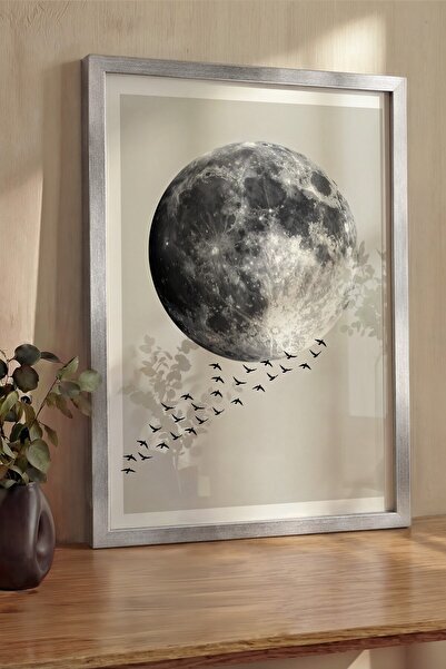 Postifull Zidna slika, luksuzna slika i poster u srebrnom okviru, serija ritu...
